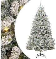 vidaXL Christbaumschmuck K&uuml;nstlicher klappbarer Weihnachtsbaum Gr&uuml;n und Wei&szlig; 300
