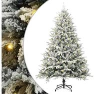 vidaXL K&uuml;nstlicher Weihnachtsbaum K&uuml;nstlicher vorbeleuchteter Weihnachtsbaum Gr&uuml;n