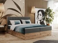 MKS M&Ouml;BEL Boxspringbett ALBERO 4 (Set, Packung, Kopfteil, Topper T25/Visco,