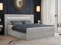 MKS M&Ouml;BEL Boxspringbett Gold 6 (Set, Packung, Polsterbett, Kopfst&uuml;tze,...