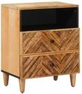 vidaXL Nachttisch 50 x 33 x 60 cm Nachttisch Nachtschrank Nachtkommode Braun...