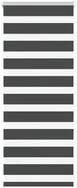 Rollo Doppelrollo Schwarz 65x100 cm Stoffbreite 60,9 cm Polyester, vidaXL