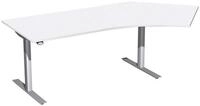geram&ouml;bel Schreibtisch Elektro-Hubtisch rechts S-08F1616-WS wei&szlig;/silber