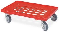 BRB-Lagertechnik Transportroller Logistikroller m. Gitterdeck, f&uuml;r Beh&auml;lter...