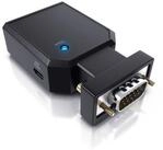CSL Video-Adapter VGA, 3,5-mm-Klinke zu HDMI Typ A, 1080p VGA zu HDMI...