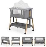 Cangaroo Komplettbett Babybett, Beistellbett Adoro, verstellbar, Matratze,
