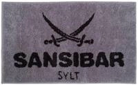 Sansibar Sylt Badematte Badematte SANSIBAR BL 60x100 cm silber Badteppich...