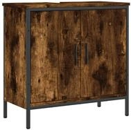 vidaXL Waschbeckenunterschrank Waschbeckenschrank R&auml;uchereiche 60x30x60 cm