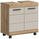 xonox.home Waschbeckenunterschrank Scout auf Rollen in Evoke Oak Nachbildung...