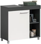xonox.home Waschbeckenunterschrank in anthrazit/ wei&szlig; B/H/T: 65x63x31 cm