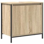 vidaXL Badezimmerspiegelschrank Waschbeckenunterschrank Sonoma-Eiche 60x34,5x60...