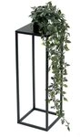 DanDiBo Blumenhocker Metall Schwarz Eckig 70-50 cm Blumenhocker Beistelltisch