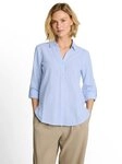 TOM TAILOR Klassische Bluse Sommerbluse im Streifen-Look/mit Turn-Up-&Auml;rmeln