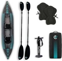 Tourenkajak Coasto Liberty Kajak 2 Personen aufblasbar Drop Stitch Set 399cm...