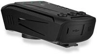 Nedis CCAM100BK Action Cam (1080p Kamera, 600 lm LED, Hupe, USB-C, wasserdicht,