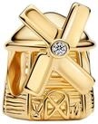Pandora Charm-Einh&auml;nger 764631C01, Vergoldet, Windm&uuml;hle, Zirkonia