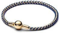 Pandora Bettelarmband Pandora Moments Blaue Kordel Schlangen Gliederarmband