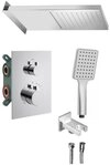 Sapho Brausethermostat KIMURA Thermostat-Unterputz Duscharmatur, Box, 3 Wege,...
