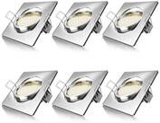 Brandson LED Einbaustrahler schwenkbarer Deckenspot, Edelstahl Optik, 320 Lumen,