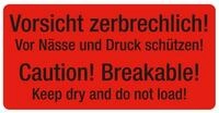 EICHNER Etiketten 250 EICHNER Warnetiketten rot &raquo; Vorsicht zerbrechlich! Vor...