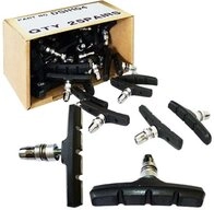 Fibrax Felgenbremse Fibrax Bremsschuhe SH104 V-Brake L70mm 25 Paar symm f&uuml;r