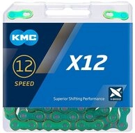 KMC Fahrradkette KMC X12 WAXED 12-fach Fahrradkette 126 Glieder - gewachst f&uuml;r