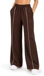 Smilodox Jogginghose Veyt Damen, Sweatpants aus Baumwolle, Sporthose Loose Fit...