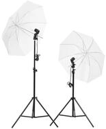vidaXL Fotohintergrund, Fotostudio-Set mit Beleuchtung und Hintergrund