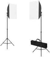 vidaXL Fotohintergrund, Fotostudio-Set mit Softboxen und Reflektor