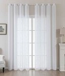 Gardinenbox Gardine (2 St), &Ouml;sen, halbtransparent, Polyester, Grobfaser...