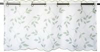 Delindo Lifestyle Scheibengardine Bl&auml;tter (1 St), Stangendurchzug, transparent,