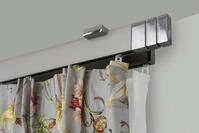 GARESA Gardinenstange FLAT, 2-l&auml;ufig, Wunschma&szlig;l&auml;nge, verschraubt, Aluminium,