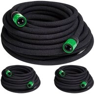 monzana Bew&auml;sserungsschlauch, 45 m 1/2 Zoll T-Verbinder Wasserstop Perlschlauch