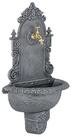 relaxdays Gartenbrunnen XL Wandbrunnen antik, grau