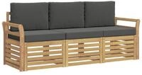 vidaXL Gartensofa Sofagarnituren Massivholz, 3 Teile