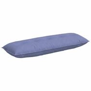 vidaXL R&uuml;ckenkissen R&uuml;ckenkissen Jeans blau 140 x 19 x 50 cm Stoff, 1-tlg.