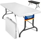 KESSER Tabletttisch, Buffettisch Tisch klappbar Kunststoff 183/220x76 cm...