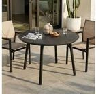 IDIMEX Gartentisch AGAPE, Balkontisch rund 120cm mit WPC-Platte & Alugestell