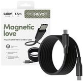 empower by PanzerGlass Magnetic 240W USB-C-USB zu C Kabel USB 2.0 1,5 m...