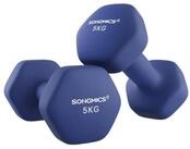 SONGMICS Kurzhantel Hanteln, 5 Gewichtsklasse, (2er Set Neopren-Beschichtung,