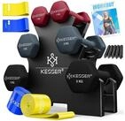 KESSER Hantel-Set, (18 kg Set 2 x (1+3+5)kg), Kurzhantel Gymnastikhanteln mit