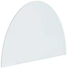 vidaXL Bodenplatte Feuerstelle Glasplatte Transparent 800 x 600 mm Glas, (1-St)