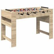 vidaXL Tischfu&szlig;ballspiel, Tischfu&szlig;balltisch Sonoma-Eiche 125 x 60,5 x 80 cm