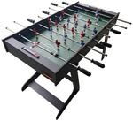 relaxdays Kickertisch Klappbarer Kickertisch, dunkelbraun