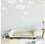 vidaXL Kindersofa, Kindersofa Creme 70x45x26 cm Samt