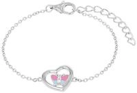 Prinzessin Lillifee Armband Herz/Schmetterling-Optik, mit Zirkonia (synth)