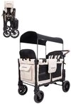 Wonderfold Bollerwagen W4 Luxe Pro Kinderwagen f&uuml;r 4 Kinder / Bollerwagen
