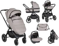 Cangaroo Kombi-Kinderwagen Kinderwagen 3 in 1 Christiano, Babywanne Babyschale