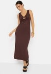 LSCN by LASCANA Maxikleid aus weicher Rippware mit Cut-out-Detail, Rippkleid