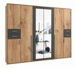 luma-home Dreht&uuml;renschrank 22576 (B273/H210/T58 cm Kleiderschrank mit 2...